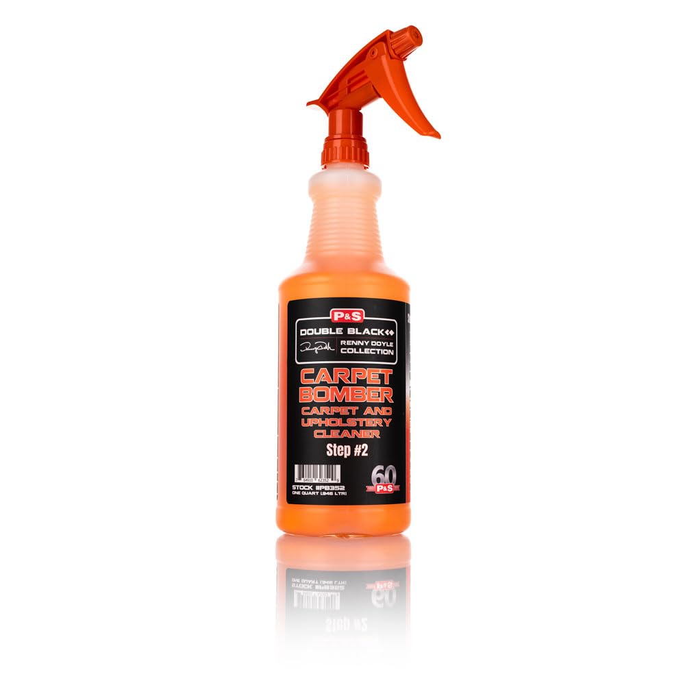 P & S PROFESSIONAL DETAIL PRODUCTS Carpet Bomber – Professional Upholstery Cleaner, Citrus-Based Formula, Removes Grease, Dirt & Odors, Highly Dilutable, Safe for Engines & Wheel Wells - 16 oz