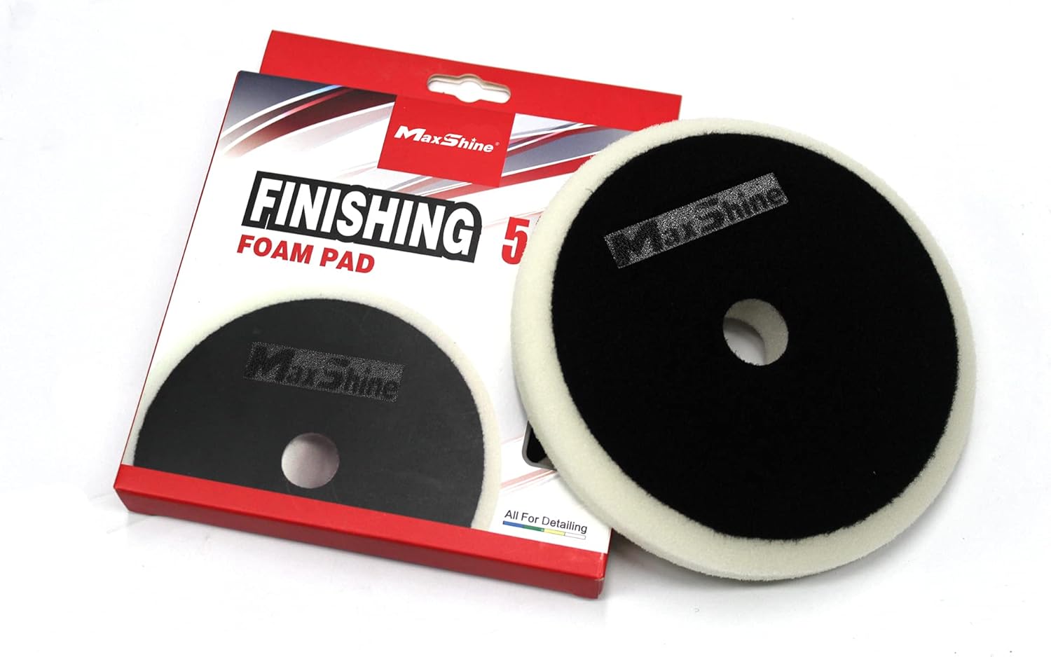 Maxshine 5" Universal Foam Finishing Pad – High-Performance Polishing & Buffing Pad – Compatible with Dual Action & Rotary Polishers – Ideal for Car Detailing & Paint Finishing