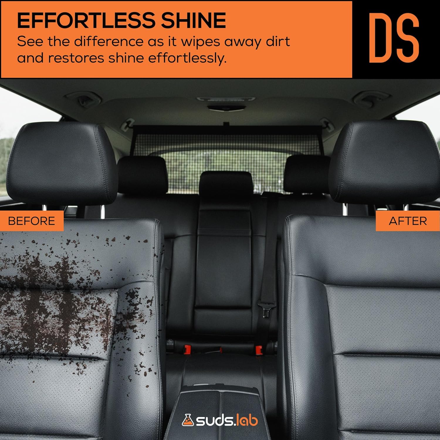 Suds Lab DS Microfiber Detailing Scrub Pad 2 Pack - Car Interior Cleaning & Detailing Microfiber Scrub Pads - Safe On Leather, Vinyl, Plastic, Etc.