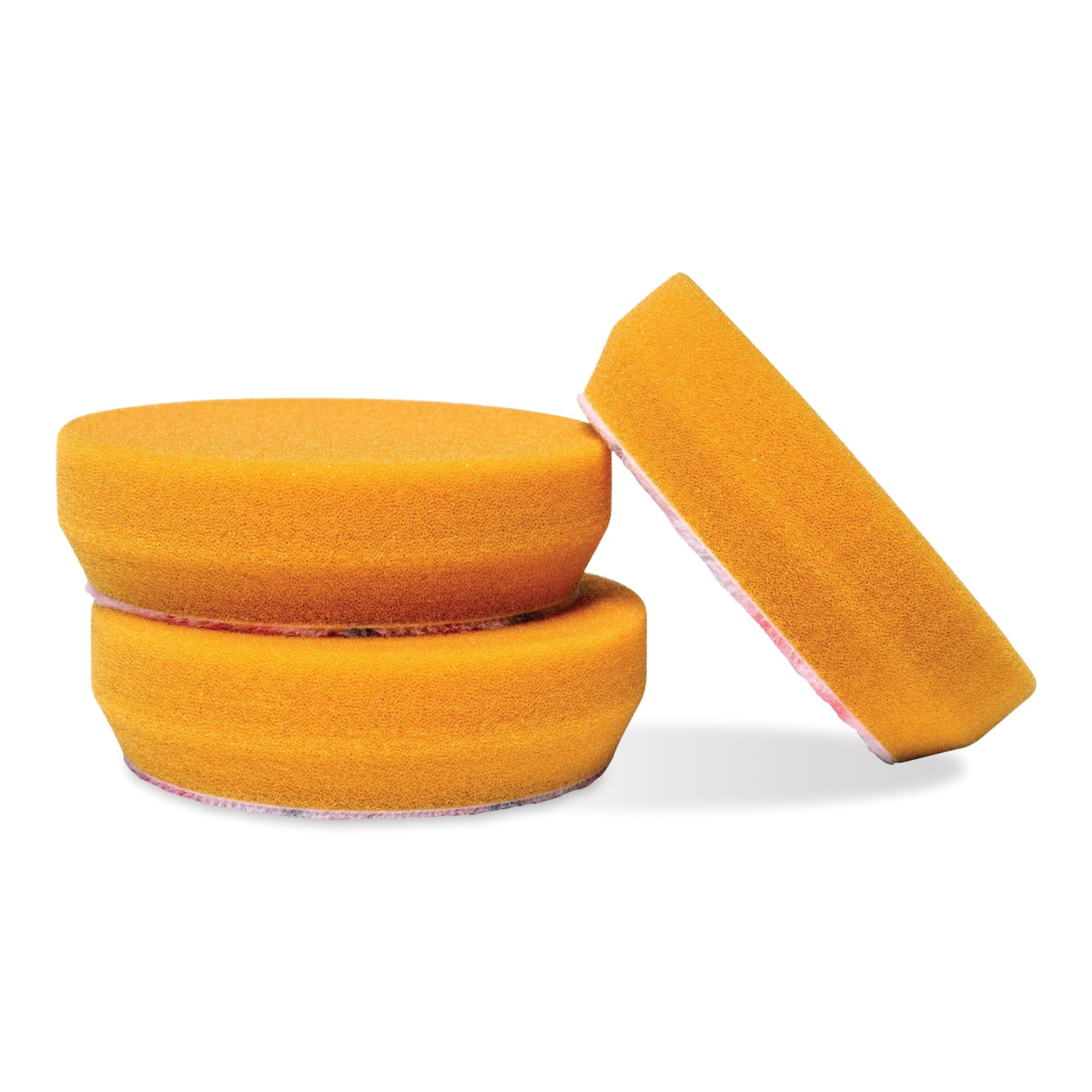 Griot's Garage Orange Foam Correcting Pads for Car Polishing and Detailing, Removes Light to Moderate Paint Defects, Durable, Machine-Washable, 10516, 5.5", Set of 2