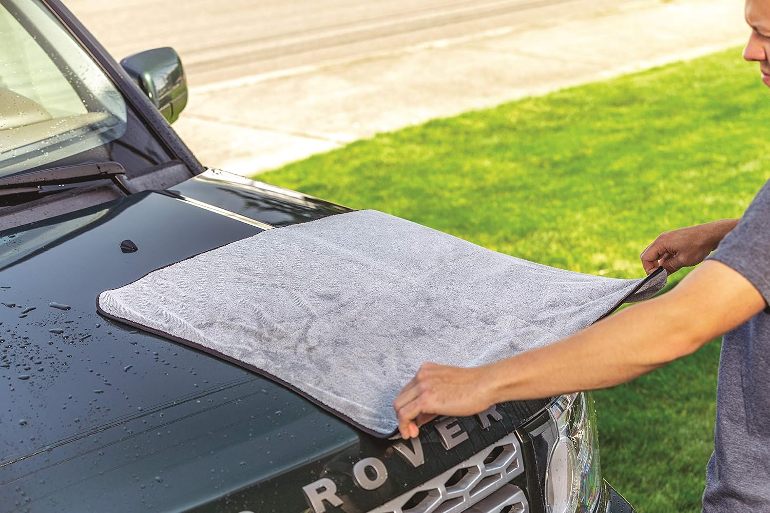 Griot's Garage PFM Terry Weave Microfiber Drying Towel for Car Wash and Cleaning, Vehicle Detailing, Double-Sided, Ultra-Absorbent, 25" X 35", 55590