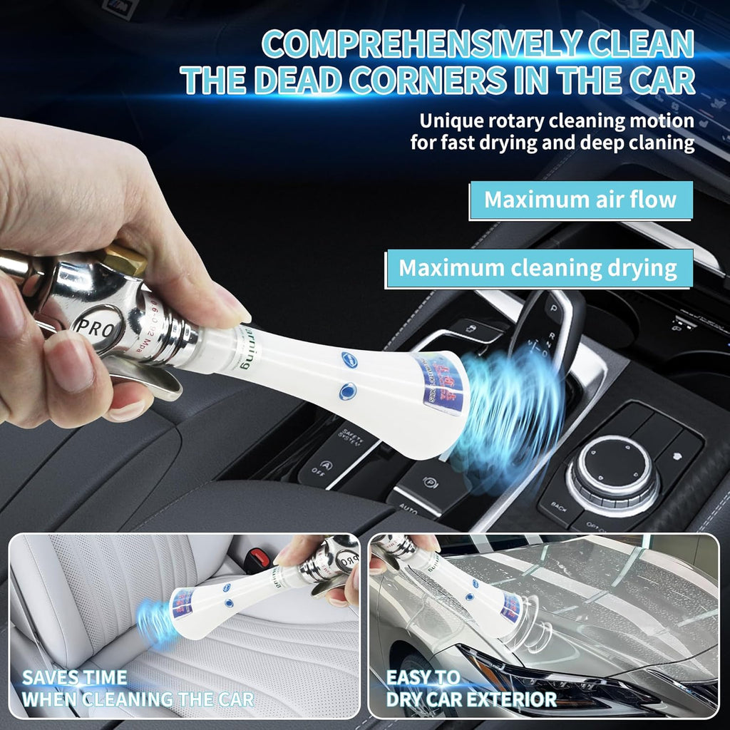 High Pressure Car Interior Cleaning Gun Car Detailing Tool Air Cleaning Tool for Quickly Blasts Dirt and Dust from Surface(New Upgraded Portable Air Blow Gun）