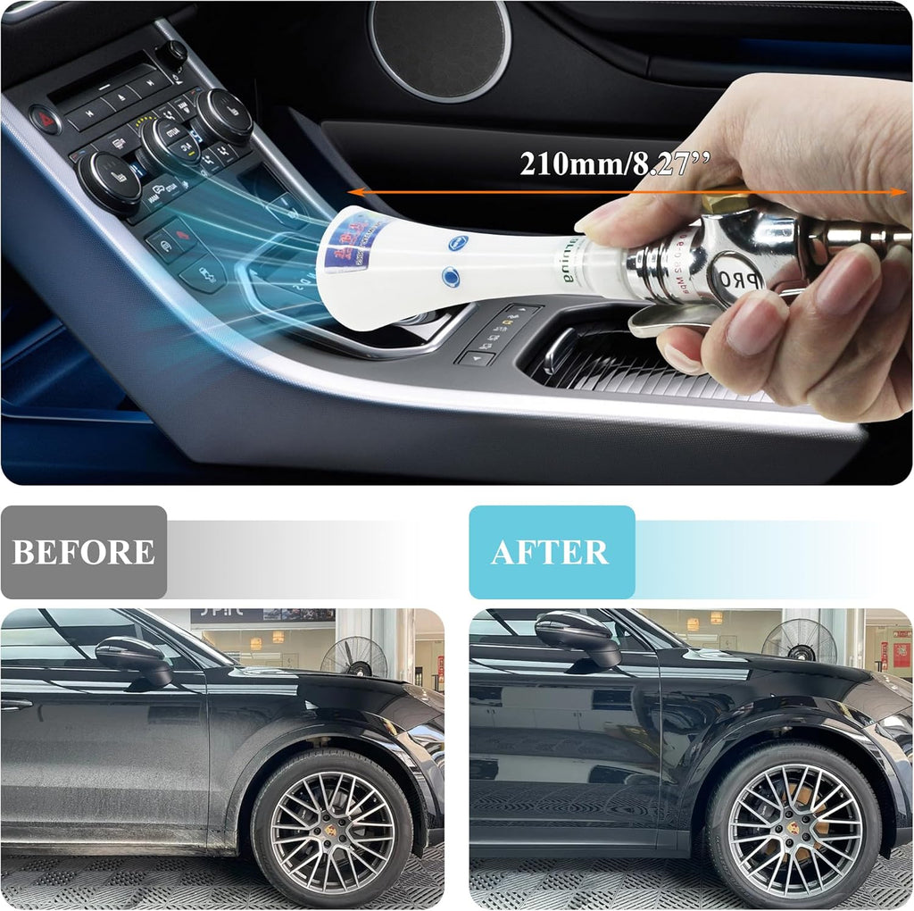 High Pressure Car Interior Cleaning Gun Car Detailing Tool Air Cleaning Tool for Quickly Blasts Dirt and Dust from Surface(New Upgraded Portable Air Blow Gun）
