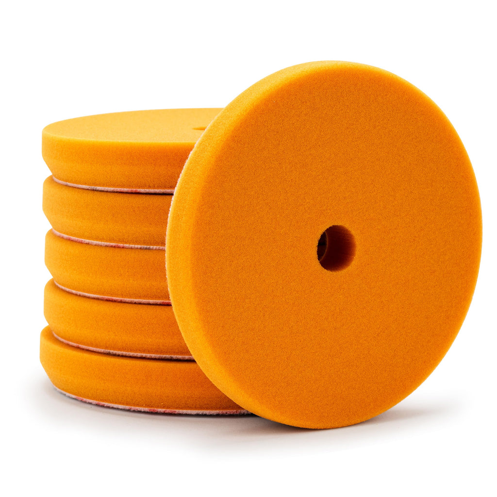 Griot's Garage Orange Foam Correcting Pads for Car Polishing and Detailing, Removes Light to Moderate Paint Defects, Durable, Machine-Washable, 10516, 5.5", Set of 2
